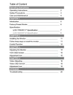 Предварительный просмотр 2 страницы Tote Vision LCD-1700VR Owner'S Manual