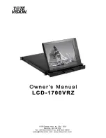 Preview for 1 page of Tote Vision LCD-1700VRZ Owner'S Manual