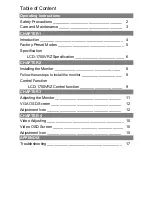 Preview for 2 page of Tote Vision LCD-1700VRZ Owner'S Manual