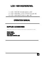 Preview for 5 page of Tote Vision LCD-1901HD Owner'S Manual