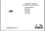 Preview for 1 page of Tote Vision LCD-2300VT Operation Manual