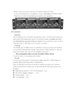 Предварительный просмотр 2 страницы Tote Vision LCD-400X4 User Manual