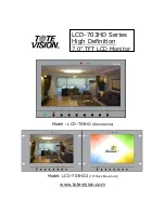 Tote Vision LCD-703HD Owner'S Manual preview