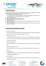 Preview for 3 page of Totech Super Dry ESDA Series Instruction Manual