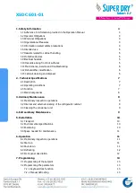 Preview for 2 page of Totech Superdry XSDC 601-01 Operation Manual