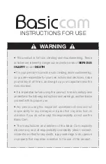 Preview for 2 page of Totem Basic cam Instructions For Use Manual