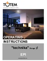 Preview for 1 page of Totem EPI Operating Instructions Manual