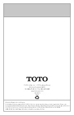 Preview for 20 page of Toto 00739268394650 Installation And Owner'S Manual