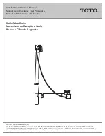 Preview for 1 page of Toto 0GU5020 Installation And Owner'S Manual