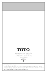 Preview for 24 page of Toto Aimes TS626A Installation And Owner'S Manual