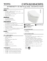 Toto AP WASHLET CWT4263084CMFG Quick Start Manual preview