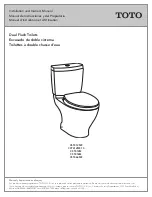 Preview for 1 page of Toto Aquia CST412MF Installation And Owner'S Manual