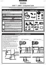 Toto C887 Series Installation Manual preview