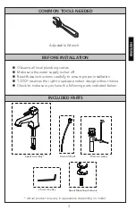 Предварительный просмотр 3 страницы Toto Connelly TL221SD Installation And Owner'S Manual