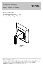 Preview for 1 page of Toto Connelly TS221P Installation And Owner'S Manual