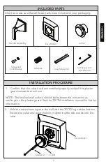 Preview for 3 page of Toto Connelly TS221P Installation And Owner'S Manual