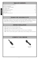 Preview for 2 page of Toto Connely TS221C Installation And Owner'S Manual