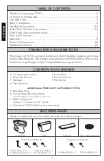 Preview for 2 page of Toto CST243EF Installation Manual