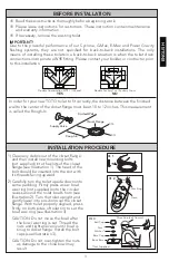 Preview for 3 page of Toto CST243EF Installation Manual