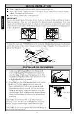 Preview for 4 page of Toto CST405F Installation And Owner'S Manual