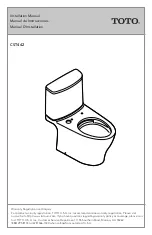 Toto CST442 Installation Manual preview