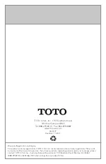 Preview for 32 page of Toto CST446 Installation And Owner'S Manual