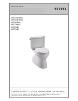 Preview for 1 page of Toto CST474CEF Installation Manua