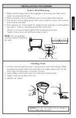 Предварительный просмотр 5 страницы Toto CST474CEFG Installation Manual