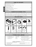 Preview for 2 page of Toto CST484CEMF Installation And Owner'S Manual