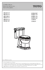 Toto CST604 Series Installation Manual preview