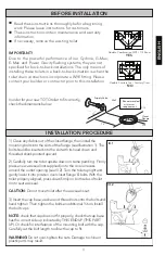 Preview for 3 page of Toto CST604 Series Installation Manual