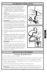 Предварительный просмотр 21 страницы Toto CST614 Series Installation Manual