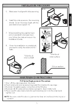 Предварительный просмотр 5 страницы Toto CST642 Installation Manual