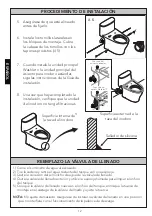 Предварительный просмотр 12 страницы Toto CST642 Installation Manual