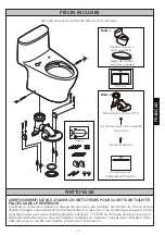 Предварительный просмотр 17 страницы Toto CST642 Installation Manual