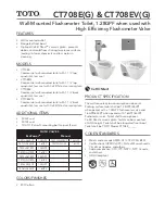 Toto CT708E Quick Start Manual preview