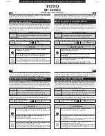 Preview for 1 page of Toto CW162Y Installation Manual