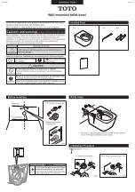 Preview for 1 page of Toto CW542HME5UNW1 Installation Manual