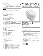 Preview for 1 page of Toto CWT4263074CMFG Quick Start Manual