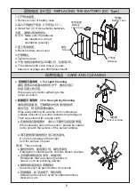 Preview for 8 page of Toto DSE101E Owner'S Manual