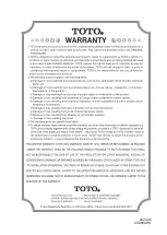 Предварительный просмотр 16 страницы Toto DSE101E Owner'S Manual