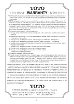 Предварительный просмотр 15 страницы Toto DSE102E Owner'S Manual