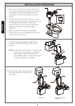 Preview for 8 page of Toto EcoPower Series Installation And Owner'S Manual