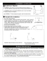 Preview for 4 page of Toto FBF794S#01DCP Owner'S Manual