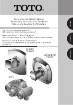 Toto GUINEVERE TS970T Installation And Owner'S Manual preview