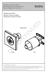 Preview for 1 page of Toto Gyrostream TS100J Installation And Owner'S Manual