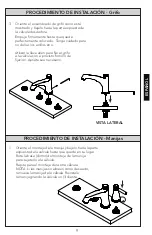 Preview for 9 page of Toto Keane TB211S Installation And Owner'S Manual