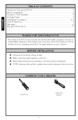 Preview for 2 page of Toto Keane TS211D Installation And Owner'S Manual