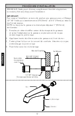 Предварительный просмотр 12 страницы Toto Keane TS211E Installation And Owner'S Manual