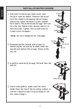 Preview for 4 page of Toto Lloyd TB930DD Installation Manual